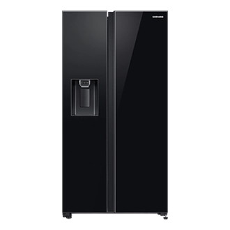 Samsung Lodówka Side by Side SpaceMax™ Czarne szkło 617 l - RS65R54112C Samsung Lodówka Side by Side SpaceMax™ Czarne szkło 617 l - RS65R54112C