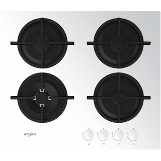 Whirlpool Płyta gazowa Whirlpool: 4 palników - AKT 6400/WH Whirlpool Płyta gazowa Whirlpool: 4 palników - AKT 6400/WH